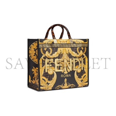 FENDI VERSACE X FENDI FENDACE SUNSHINE SHOPPER TOTE 8BH386AJTYF15HM (35*31*17m)